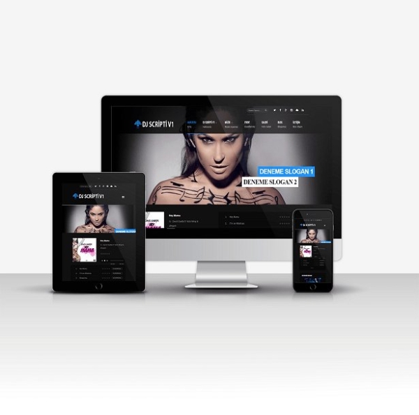 Professional DJ Concert Website Script V1 - Mobile Responsive PHP Software