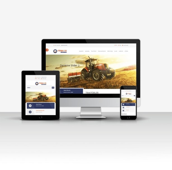 Professional Corporate Company Website Script V9 Bilingual - Mobile Responsive PHP Software