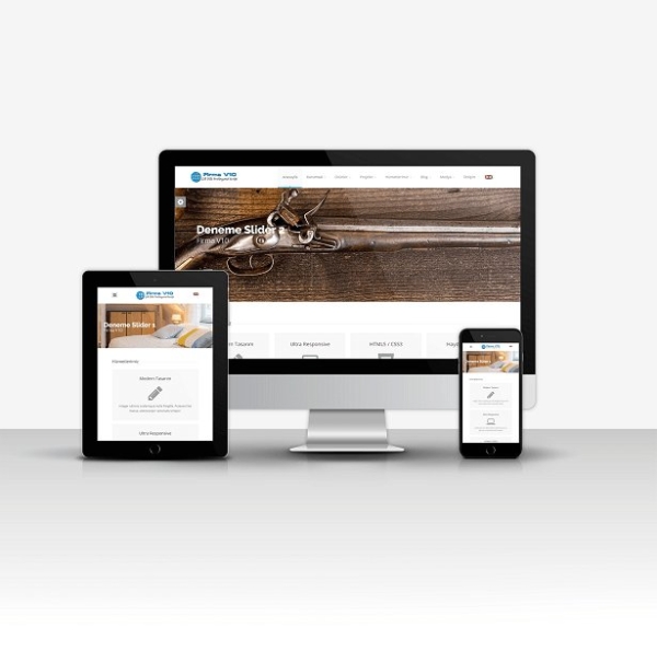 Professional Corporate Company Website Script V9 Bilingual - Mobile Responsive PHP Software